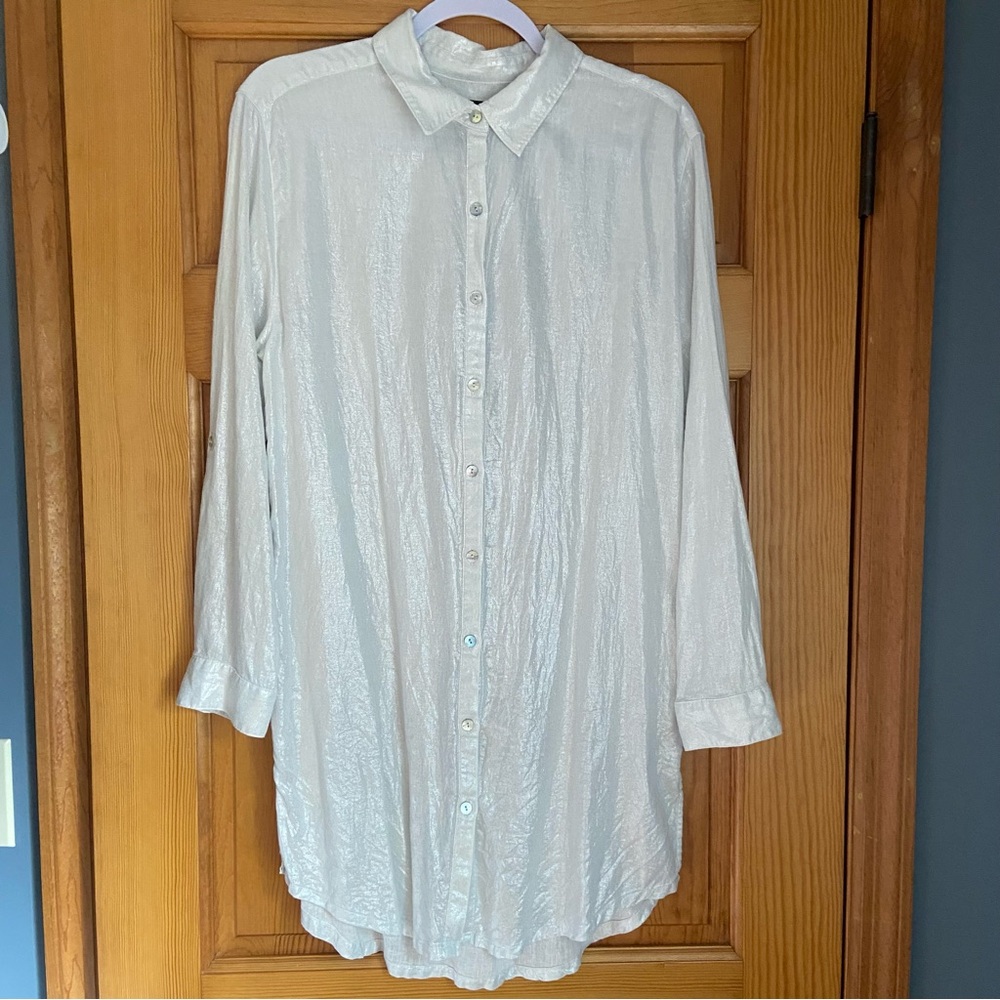 Tahari Silver Cover Up / Tunic